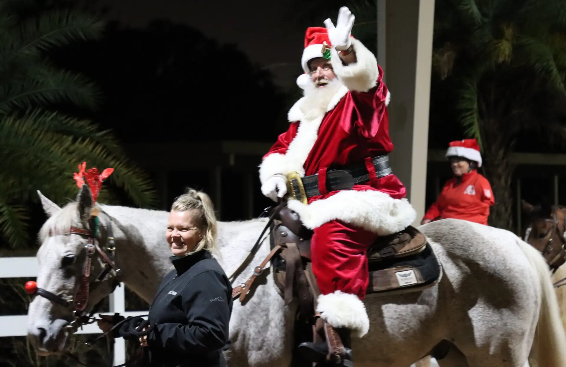 Santa Visits Horses and Heroes